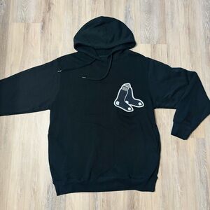 Black Red Sox Hoodie Majestic Athletic Size medium